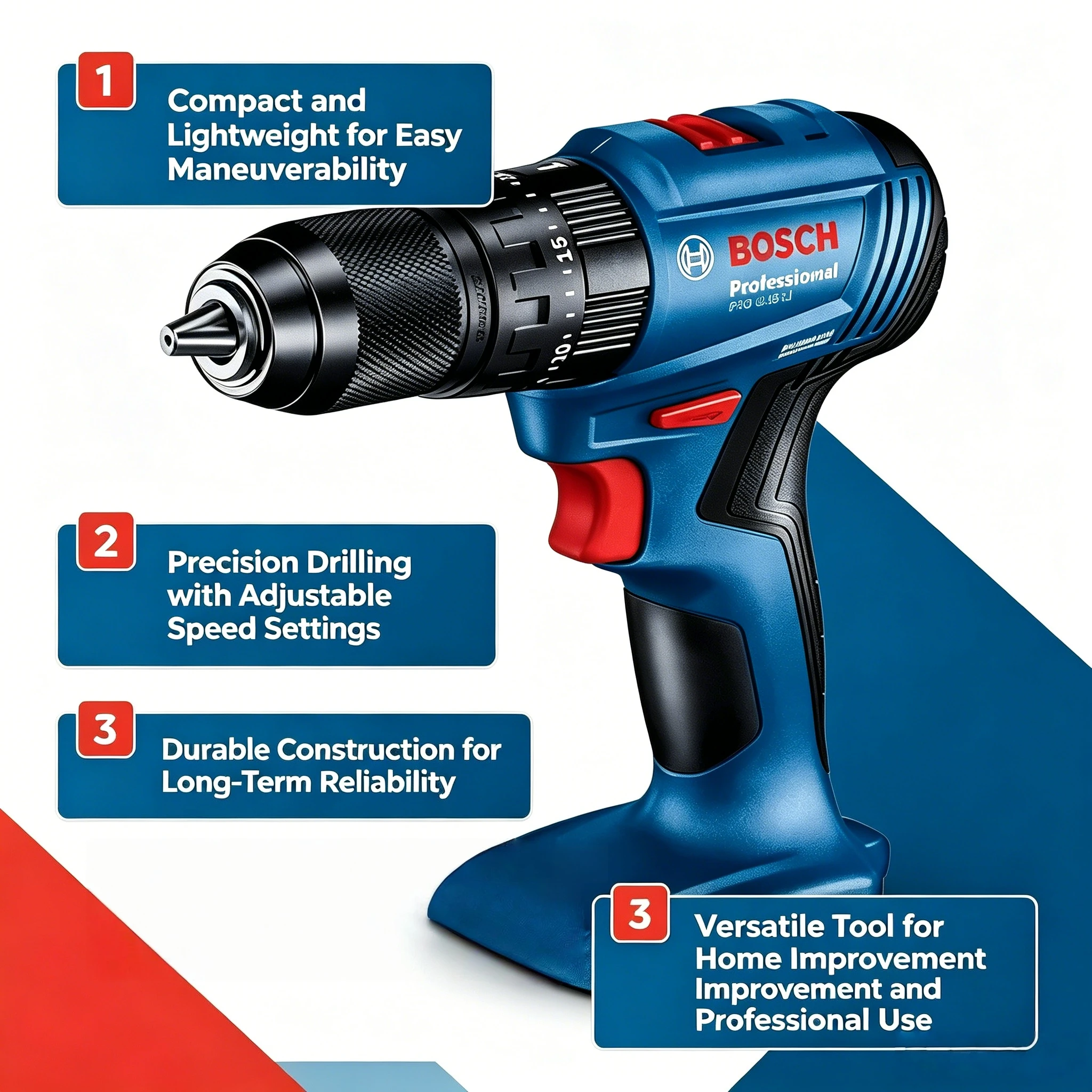 Cordless Drill Driver - Wiertarko-wkrętarka udarowa Bosch GSB 185-LI 18V