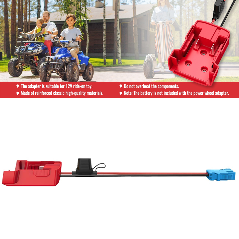 Power Tools Kids - Adapter do akumulatorów litowych Milwaukee 18V