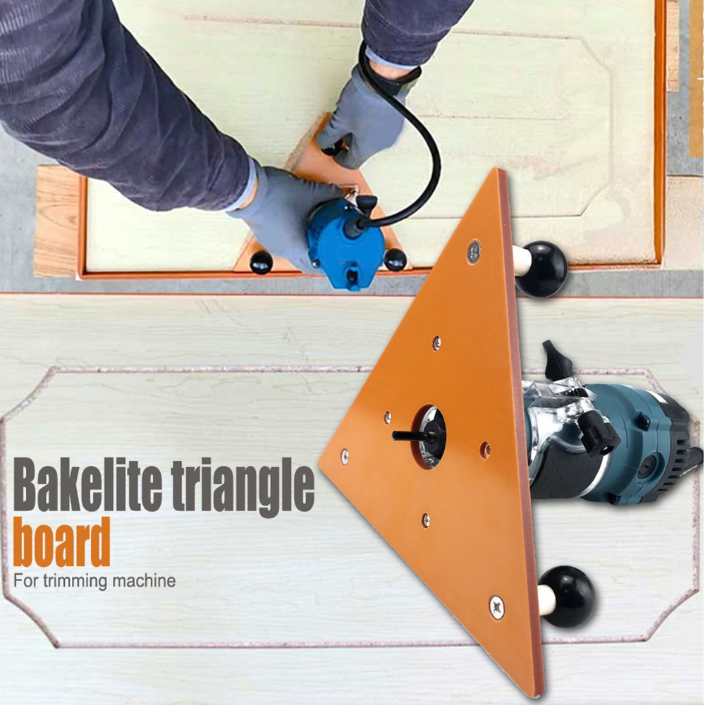 Router Trim Base - Podstawa frezarki z tworzywa ABS, trójkątna,