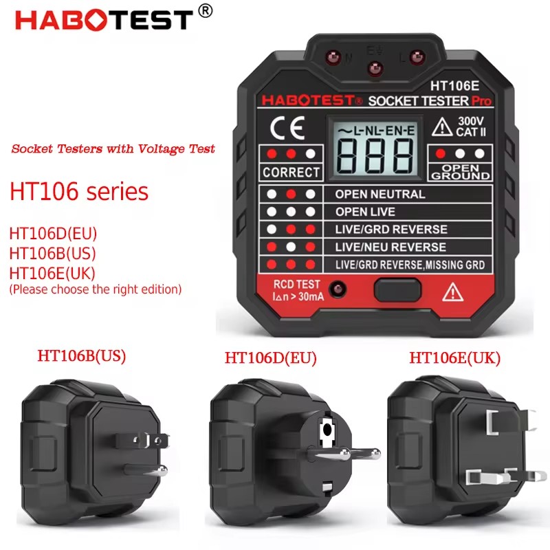 HT106 Cyfrowy tester gniazd Pr – Power Tools Uk Review recenzja i cena