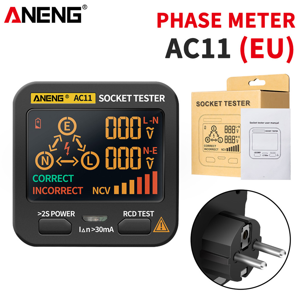 ANENG AC10/AC11 Tester Gniazde – Power Tools Uk Review recenzja i cena