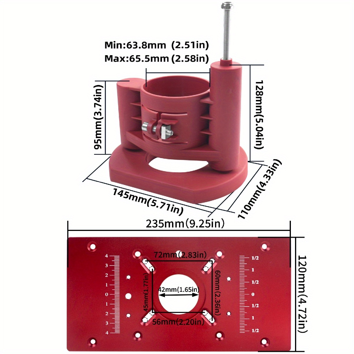 System podnoszenia frezarki -  – Router Trim Base recenzja i cena