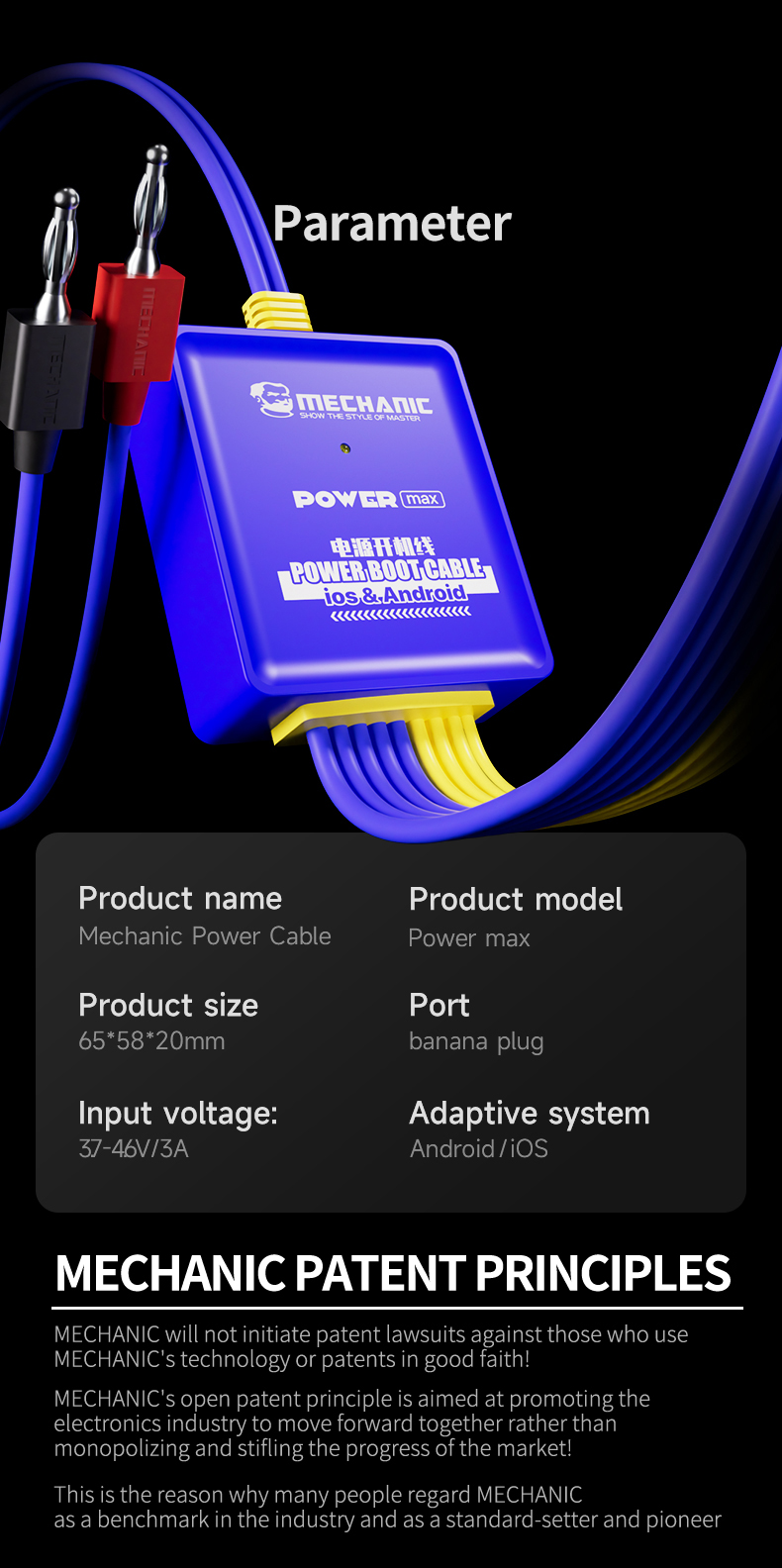 Kabel zasilający MECHANIC Powe – Power Tools Pro recenzja i cena